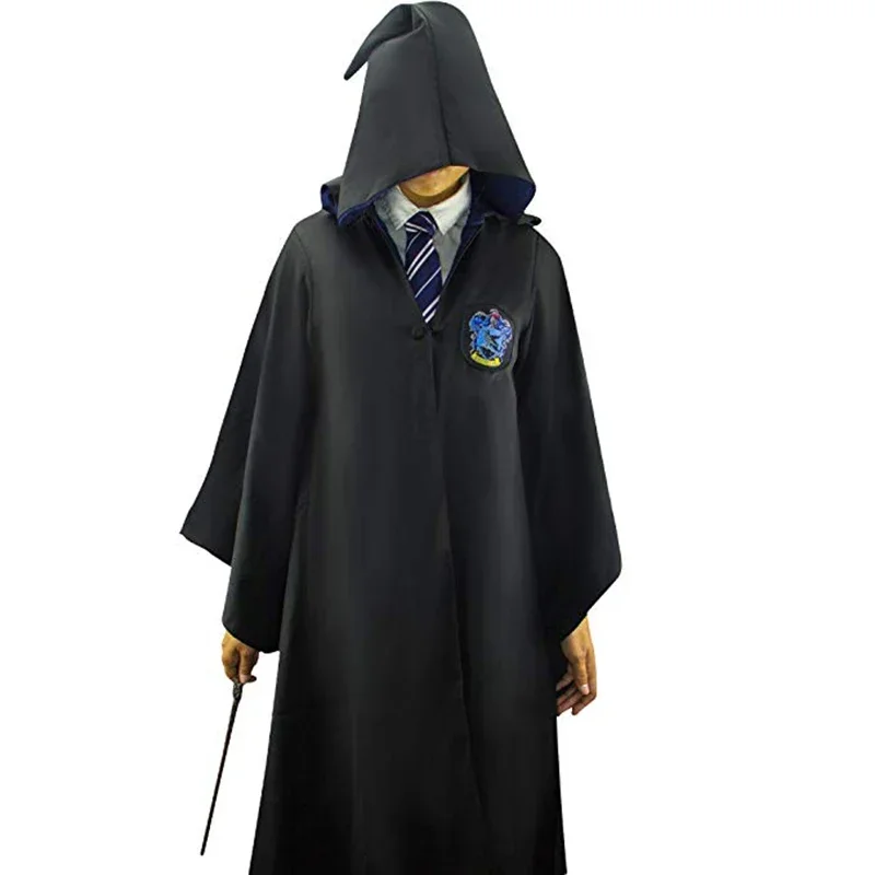 NEW Harryy Potter Cosplay Hogwarts Costume Magic Robe Hermione Gryffindor Cape Skirt Sweater Tie Slytherin Malfoy School Uniform