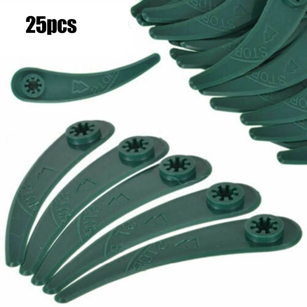 

25Pcs Plastic Blades For Bosch ART 23-18 Li 26-18 Grass Strimmer Trimmer Lawn Mower Cutter Garden Power Tool Parts Accessories