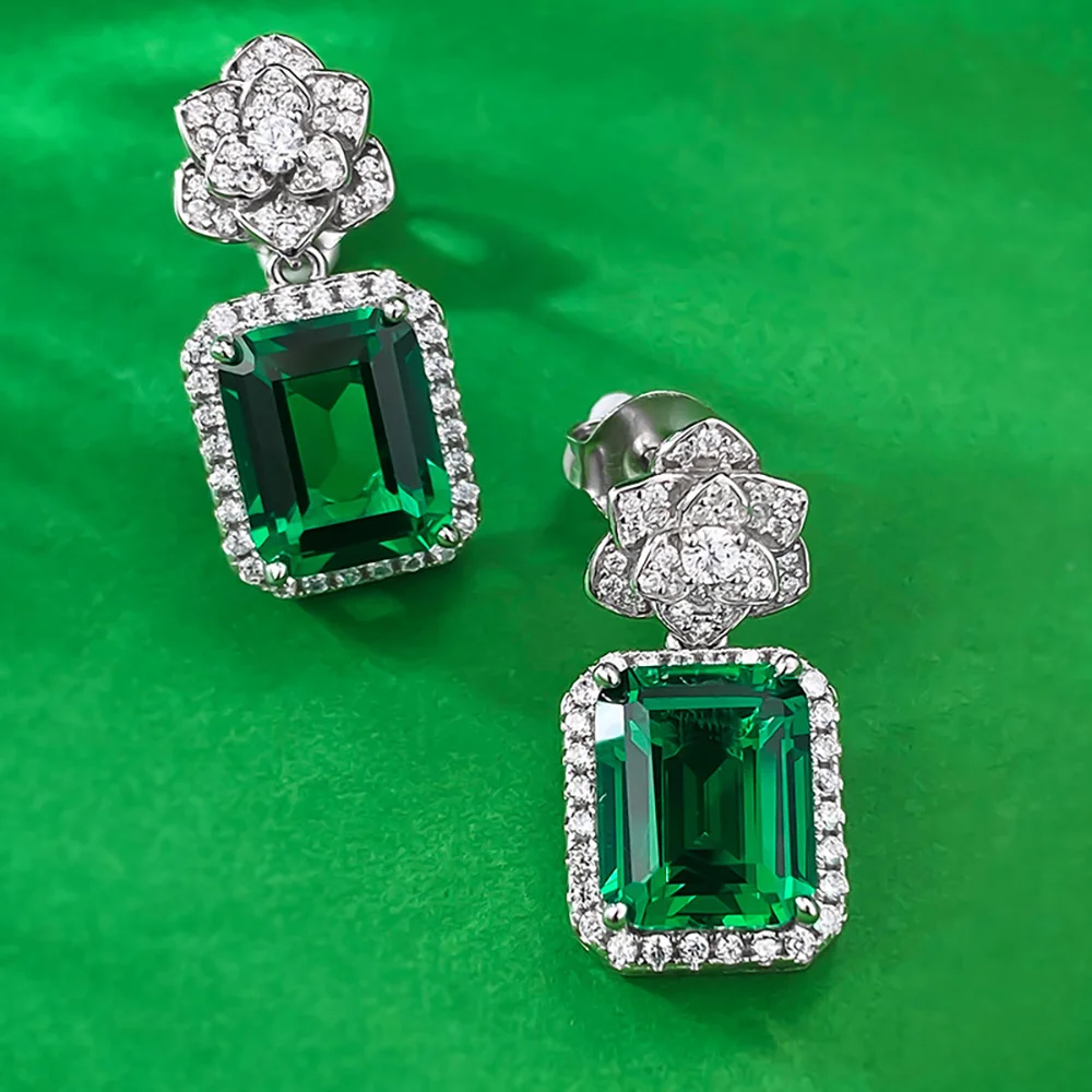 Женские серьги из серебра 925 пробы 8 х10 мм