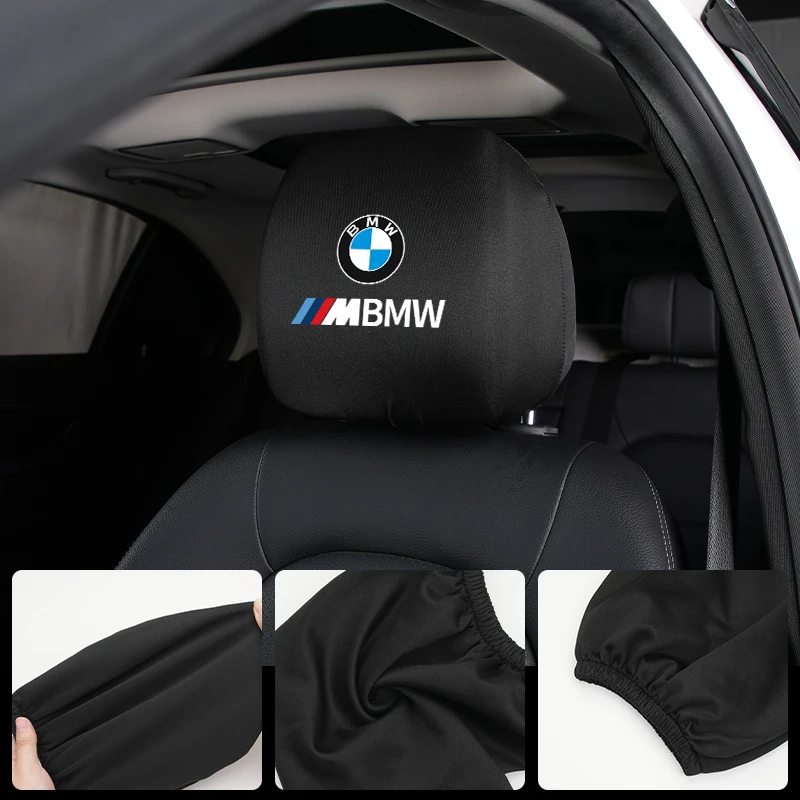 Чехол на подголовник автомобиля для BMW X3 X5 M5 M3 E46 E90 E60 F10 E39 F30 E36 G30 E87 E70 E91 E30 G20