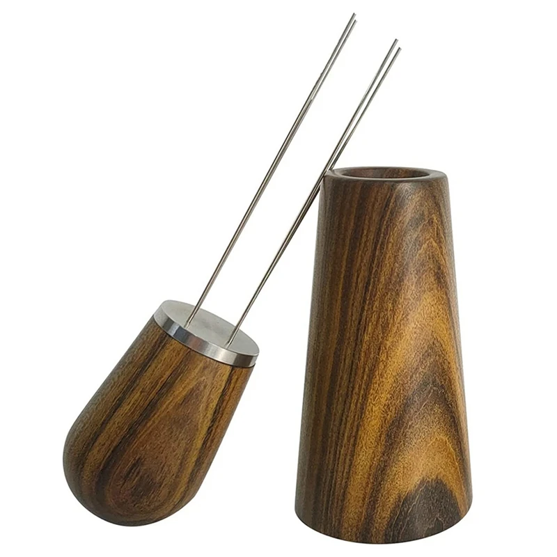 

Espresso Coffee Stirrer, Coffee Stirring Tool, Professional Barista Hand Distribution Tool, Natural Wood Handle