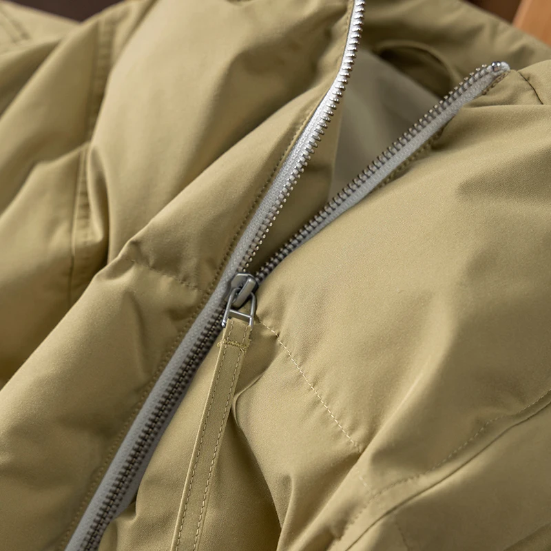 2022 New 95%  White Goose Down  Jacket Women  Casaco Feminino Inverno 2022  Casual  Wide-waisted  Zipper  Casaco Feminino