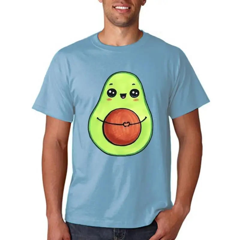 

Женская футболка с принтом авокадо и фруктов, с коротким рукавом