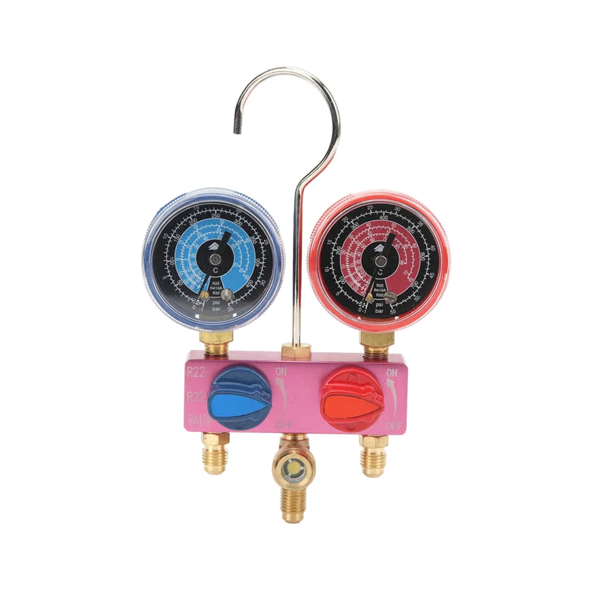 Ручной манометр для диагностики хладагента G1/4 холодильника R22/32/R410A