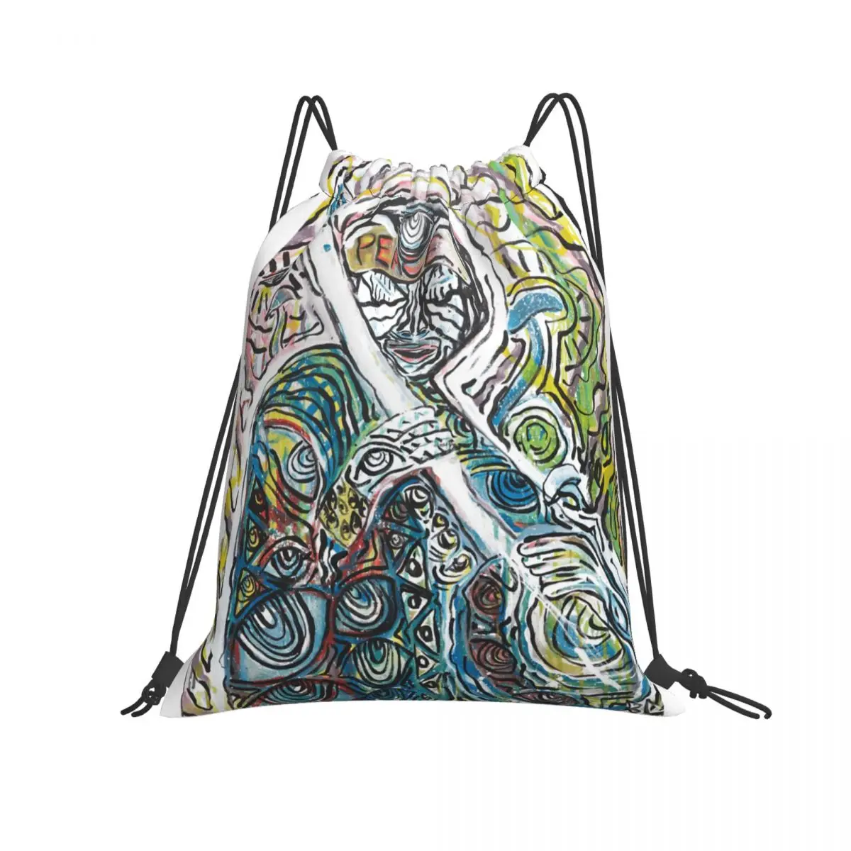 

Drawstring Bags Gym Bag Jimi And Hendrix Original Psychedelic Artworkby Graphic Cool Backpack R249 Infantry pack Novelty