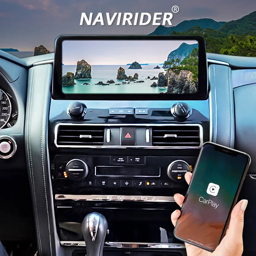 

Автомобильный мультимедийный видеоплеер, беспроводной плеер на Android 10, с GPS, для Nissan патруль Y62, Infiniti, QX80, QX56