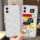 Прозрачный чехол из ТПУ для Iphone 13, 12, 11 Pro Max, Funda, IPhone 11Pro, 12 Mini, XS, XR, 7, 8, 6 S Plus, SE 2020, чехол со штрих-кодом