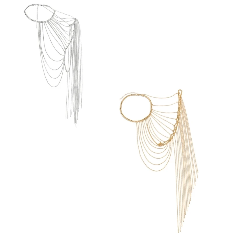 Женская цепочка на плечо с длинной бахромой Креативные украшения для тела