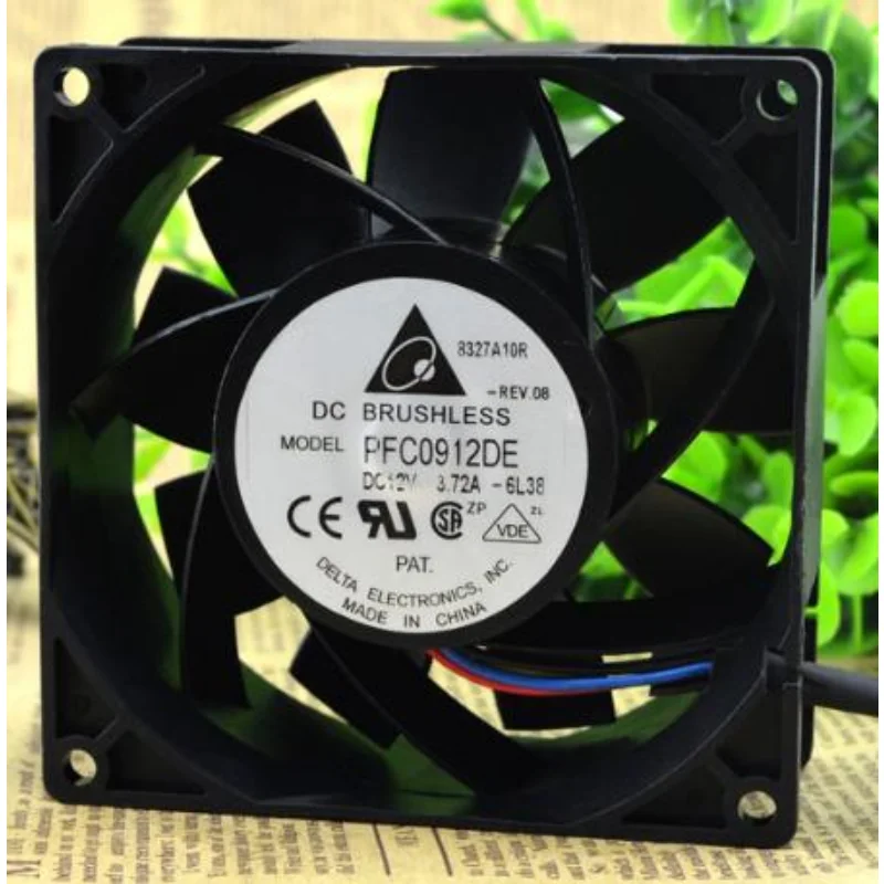 Новый вентилятор охлаждения для Delta PFC0912DE 12 В, 4,32 А, вентилятор сервера с применением сил, 9 см, 9038 дюйма, 90x90x38 мм