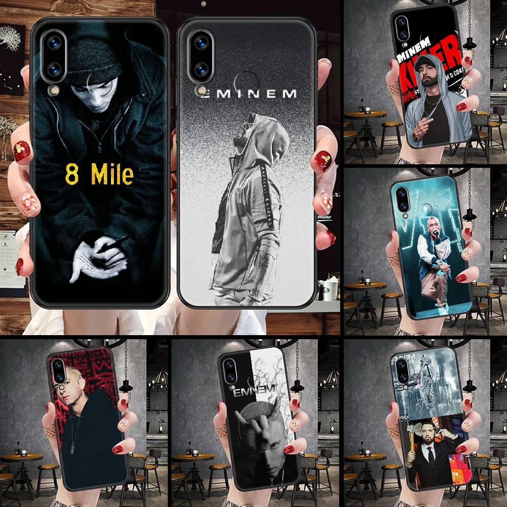 Чехол для телефона Eminem в стиле хип-хоп Huawei Honor 6 7 8 9 10 10i 20 A C X Lite Pro Play черный