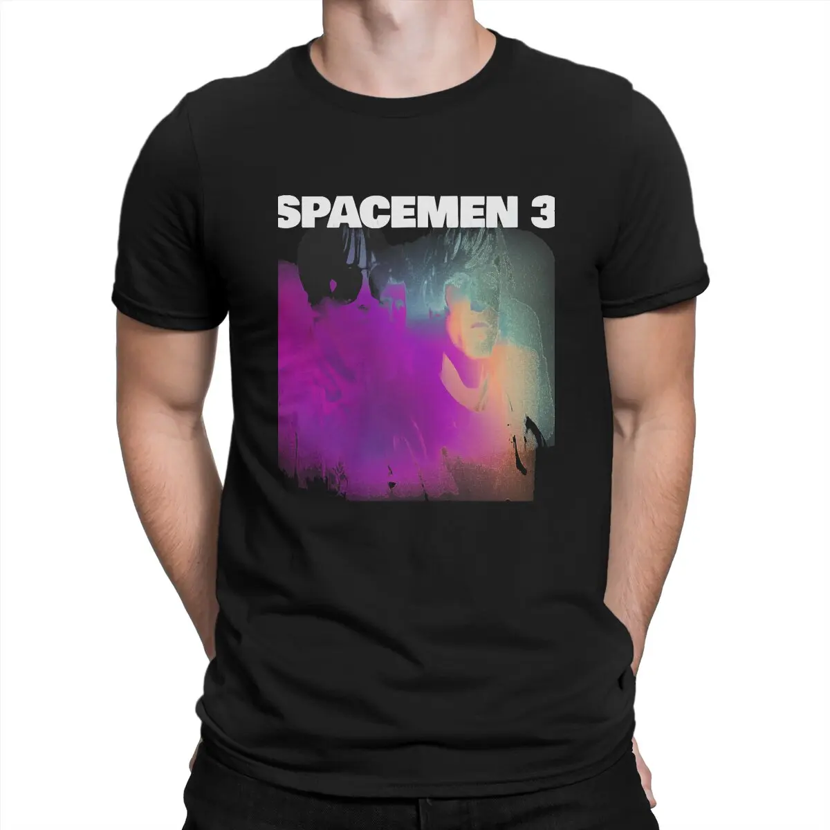 Оригинальные мужские футболки Psych Rock Spacemen 3, повседневная хлопковая Футболка с круглым вырезом, диагональ 4XL 5XL, одежда