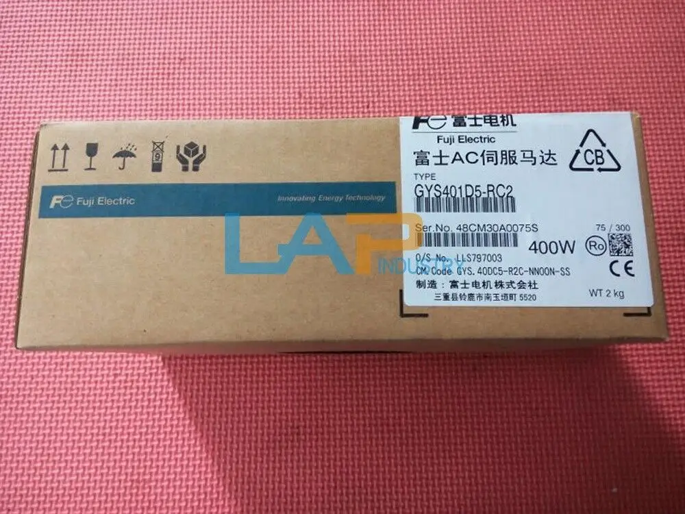 1 шт. Новинка для FUJI GYS401D5-RC2 AC Серводвигатель 400 Вт а нм об/мин
