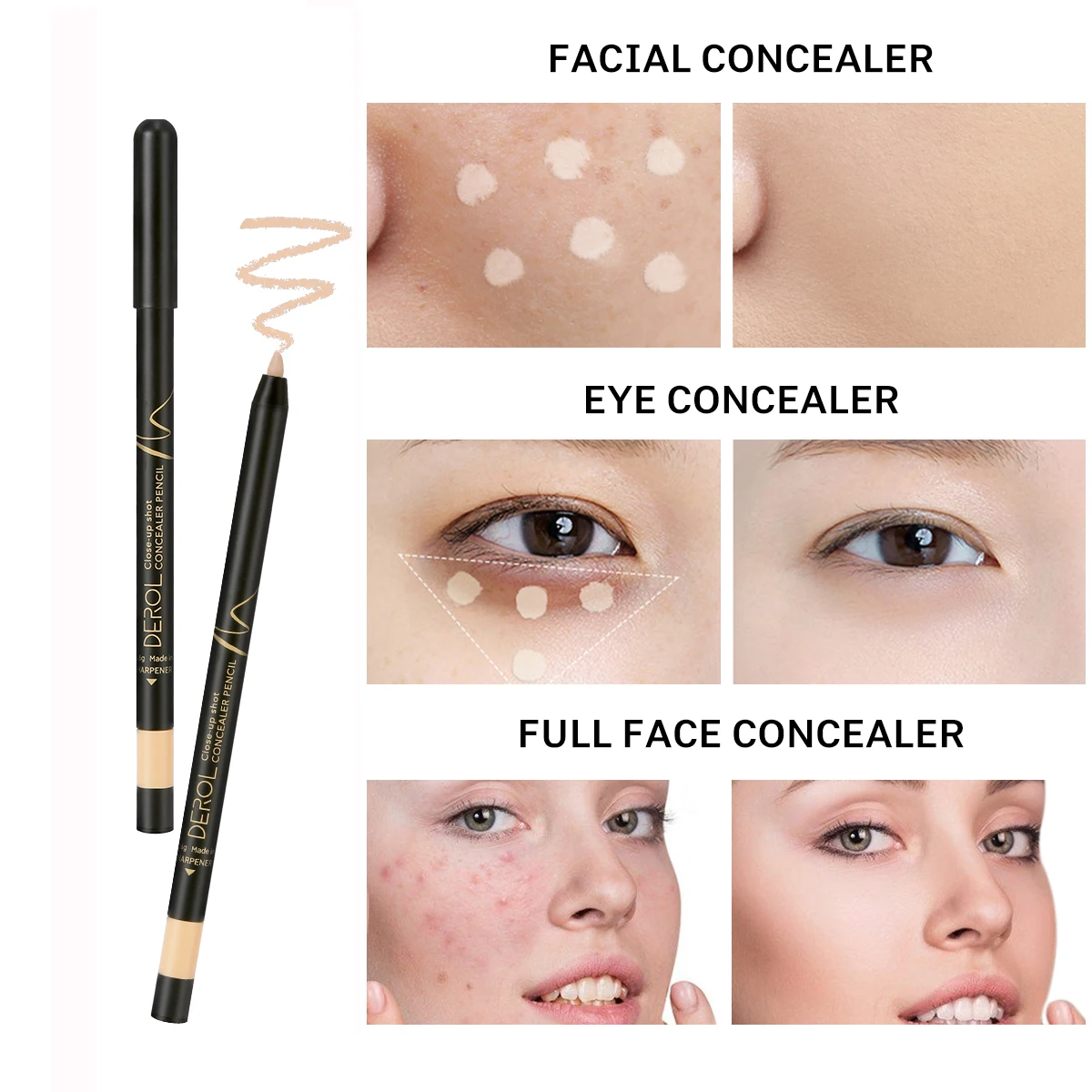 

Face Concealer Contours Stick Conceler Konturowanie Podkład Do Twarzy Anti Cerné Freckles Maquillage Fond De Teint Free Shipping