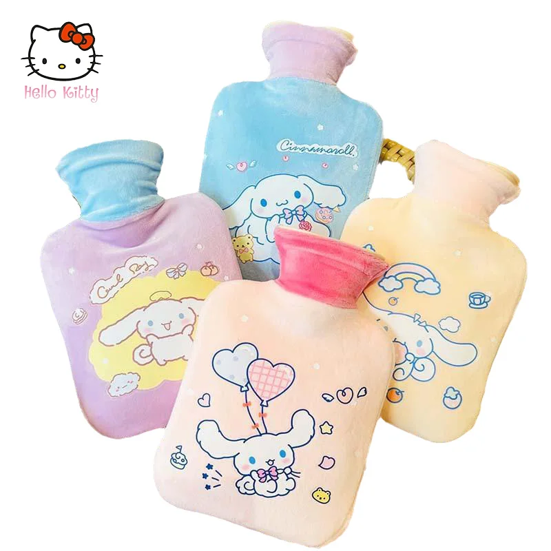 

Kawaii Sanrio Cinnamoroll Winter Warmth Hot Water Bag Cartoon Girl Hand Warmer Winter Heating Thermal Insulation Warm Hands Gift