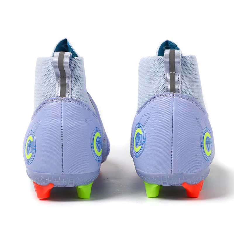 Fashion Purple AG/TF Football Boots Men Turf Sneakers Non-slip Crampons Futsal Soccer Shoes for Men Women Zapatos De Futbol 2022