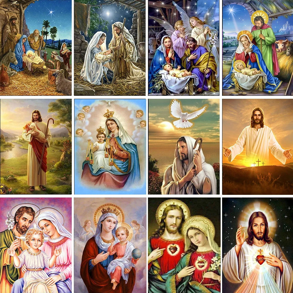 

5D алмазная живопись «сделай сам», полностью круглая икона, алмазная вышивка крестиком, мозаика, домашний декор, подарок