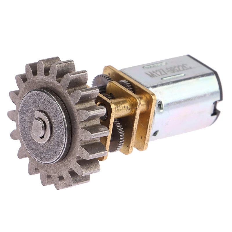1 шт. коэффициент снижения 1:212 48-96 об/мин, медленный большой крутящий момент для радиоуправляемого автомобиля, постоянный ток 3-6 в, N20, микро-металл с мотором с колесиком переключения передач