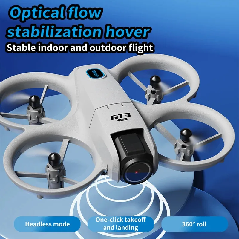 Фото Новый мини-дрон GT3 2026 года со светодиодной подсветкой, складной, с GPS, 8K HD, двойной камерой, бесщеточным двигателем, функцией обхода препятствий, радиоуправляемый FPV квадрокоптер, игрушка, подарок №2