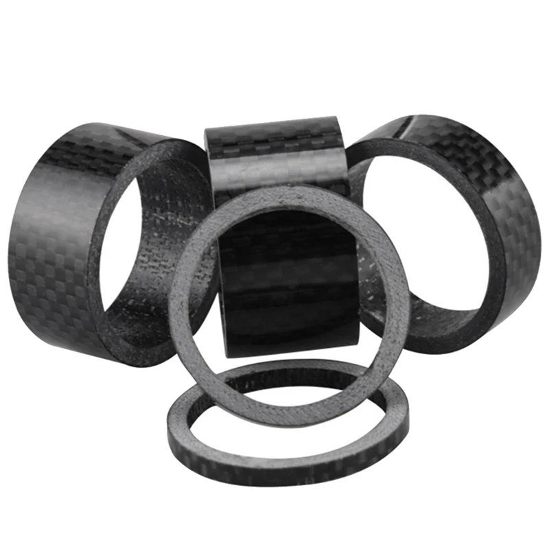 11Pc Bicycle Carbon Fiber Washer Stem Washer Spacer 28.6Mm MTB Front Fork 2/3/5/10/15/20Mm Road Bike Accessories