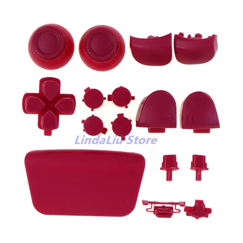 1 комплект однотонной D-пад R1 L1 R2 L2 Направляющая клавиша ABXY Кнопки Джойстик Крышка для PlayStation 5 PS5 Контроллер V2.0 Полный набор кнопок