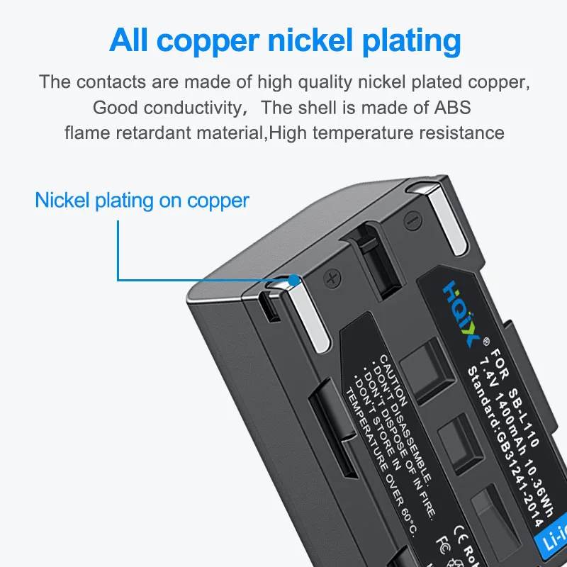 Зарядное устройство HQIX для Samsung VM-A110 A300 A320 A350 A400 A2300 A3400T A5500 B110 B300 B310