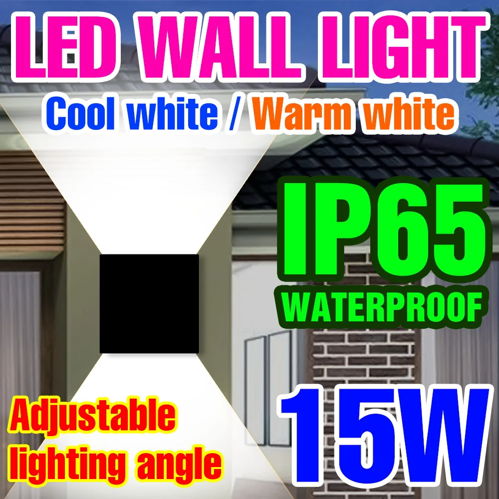 

Wall Light IP65 Waterproof Spotlight LED Wall Sconce Lamp 220V Light Fixture Bedroom Bedside Bulb Outdoor Lighting Night Lamp