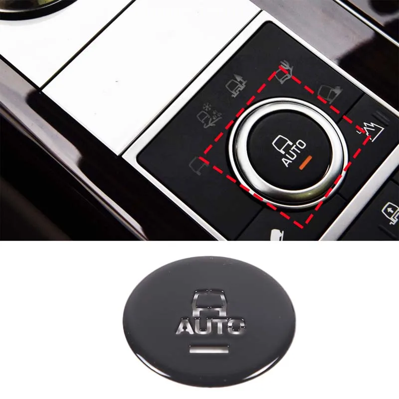 

For Land Rover Range Rover Aluminum alloy Black/Silver Car terrain knob AUTO Sticker Car interior accessories