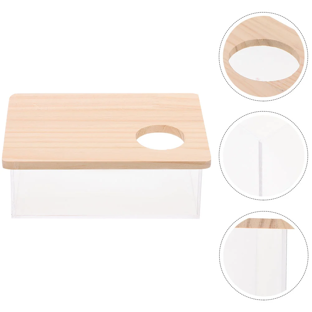 

Chinchilla Sand Bath Box Clear Tub Chinchilla Bathroom Clear Container Hamster Sand Tub Sand Basin Hamster Sand Bath Case