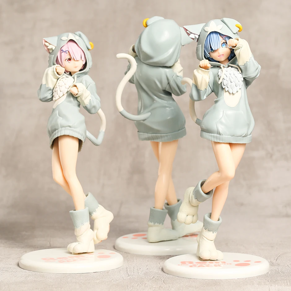 

Re:Life In A Different World From Zero Emilia Rem Ram Great Spirit Pack Ver. Figure Model Toy Brinquedos Collectible PVC Figural