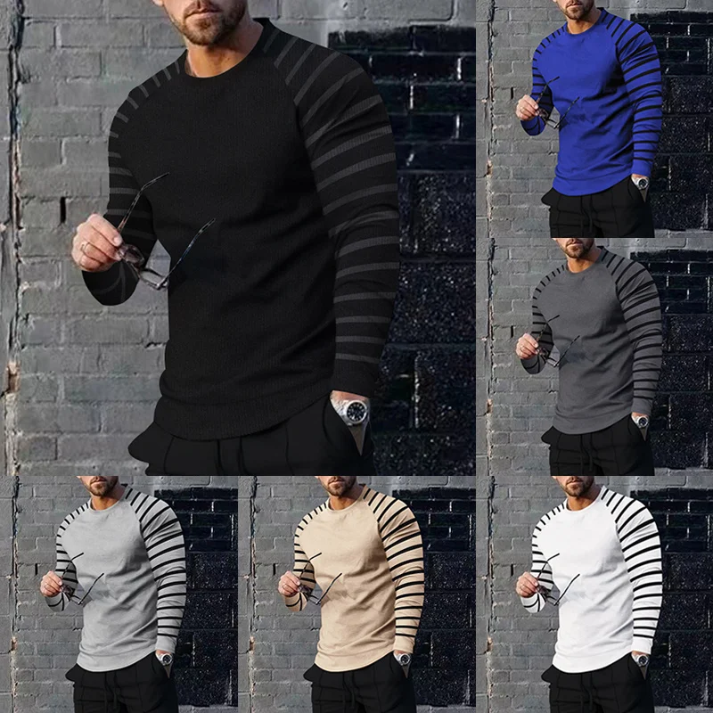 Brand New Men's O neck Men Sweaters Knit Pullovers For male Youth Slim Knitwear Man Long Sleeve Sweater T shirt
