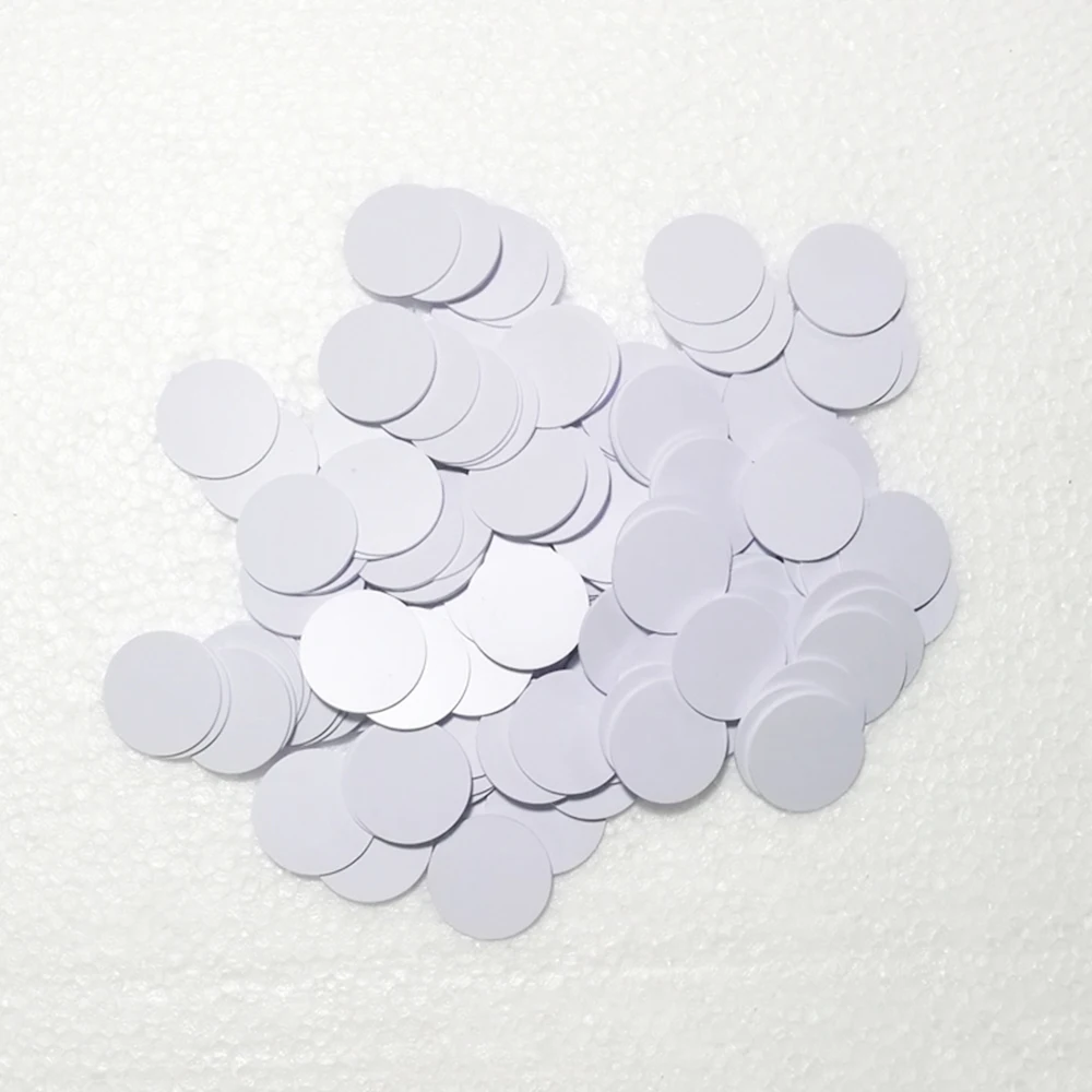 

NFC 215 RFID Tag NTAG215 Chip NFC Round Cards Compatible with TagMo and Amiibo and NFC Enabled Mobile Phones and Devices