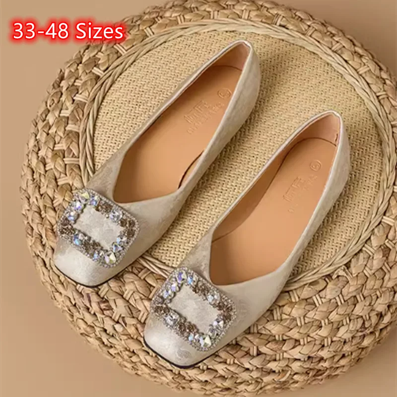 Женские винтажные туфли на плоской подошве в британском стиле V-образные из