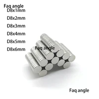 ima pesca magnetica magnet d8x123456mm ndfeb round super strong permanent powerful magnetic aimant disc neodymium magnets
