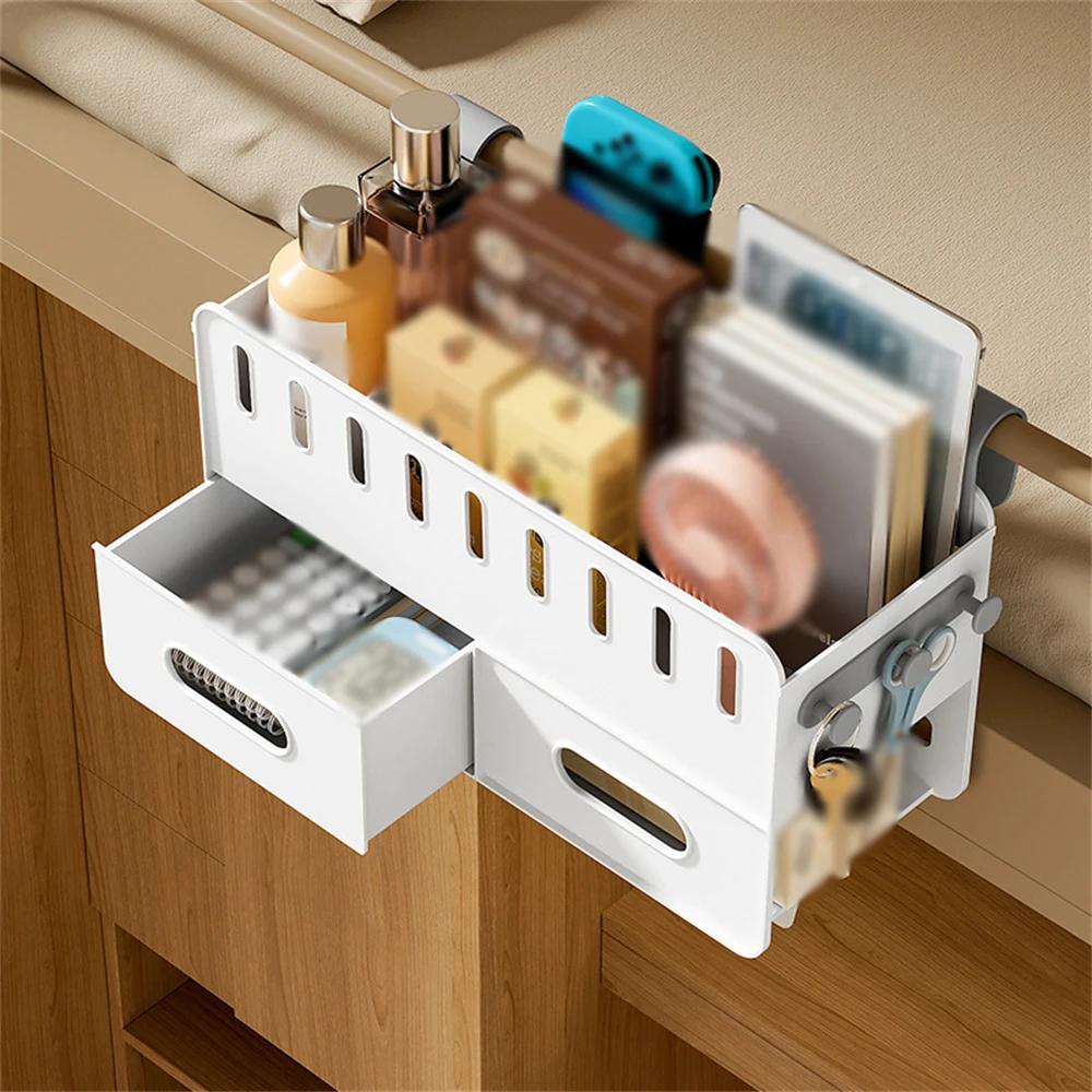 

Durable No Punching Hanging Basket Not Easy To Fall Off Storage Rack Strong Load-bearing Easy To Take Bedside Hanging Basket