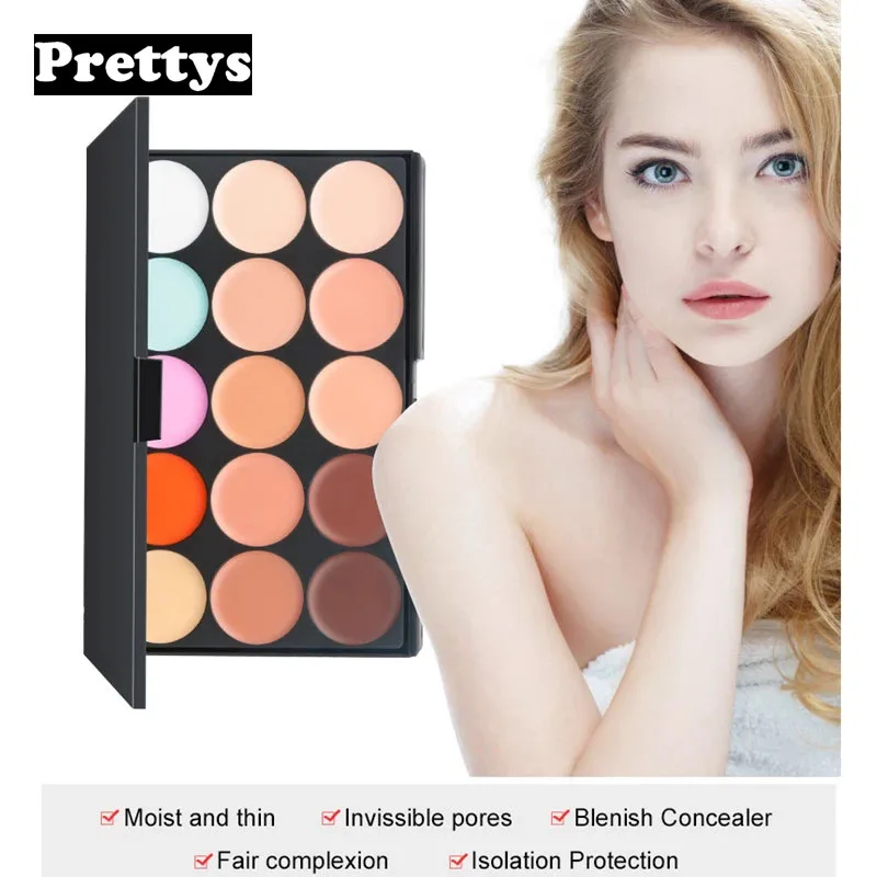 

15 Colors Concealer Palettes Foundation Makeup Full Cover Contour Eyeshadow Base Primer Moisturizer Hide Blemish Cover Tattoo