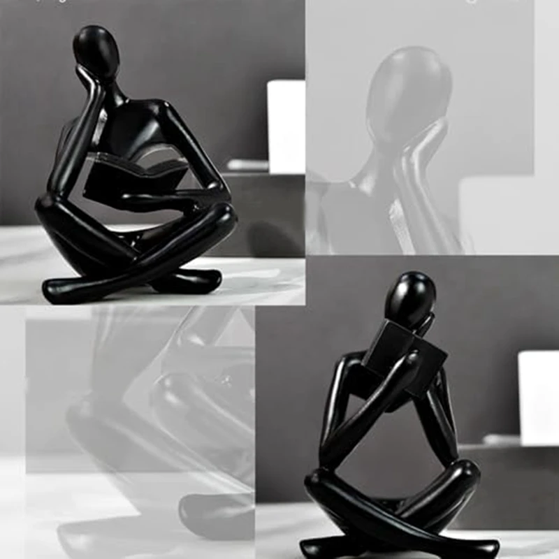 Скульптуры Thinkers статуэтка из смолы с орнаментом для чтения Декоративная