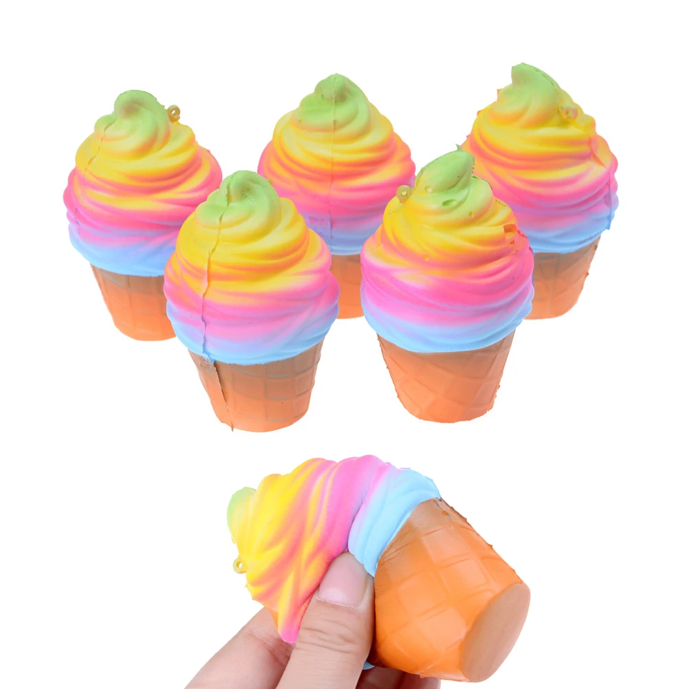 

1PC Phone Strap Basketball Squishy Bread Cartoon Bread Hand Pillow Kawaii Toy Squishy Rainbow Ice Cream Wholesale