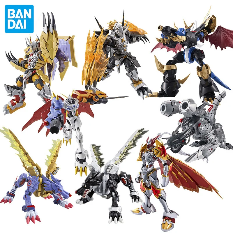 Подлинная фигурка Bandai Rise FRS Digimon, приключения, война, серый, металлический гарумон, пластиковая искусственная фигурка, игрушки, кукла
