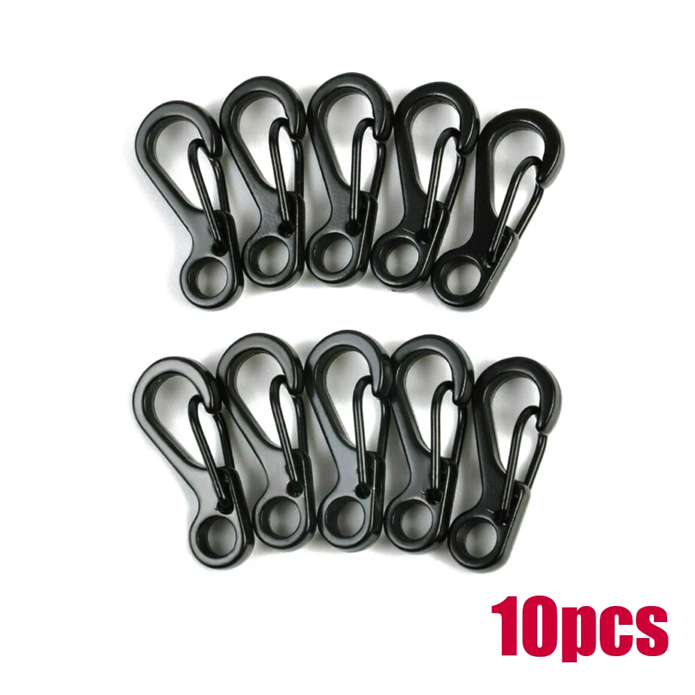 

10x Aluminum Mini Heavy Duty Carabiner Key Chain Snap Hook Clip Outdoor Camping edc multi tool wristband hand dispenser