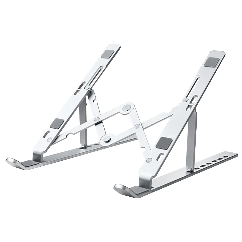 

Laptop Stand Holder Alloy Riser Desktop Aluminum Computer Portable Hollow Adjustable Bracket Support Tablet Pc Notebook Monitor