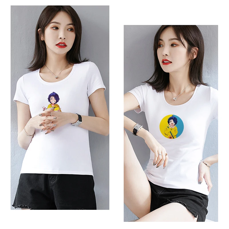 

Wonder Egg Priority Round Neck Short Sleeve Clothes Casual Fashion T-Shirt Tops Women's T-shirt Summer Women's Print T-Shirt top