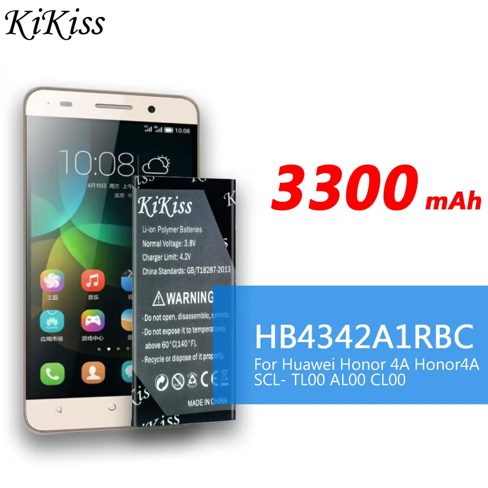 Kikiss-batería Original HB4342A1RBC para teléfono inteligente Huawei y5II Y5 II 2 Ascend 5 + Y6 honor 4A SCL-TL00 para Honor 5A LYO-L21