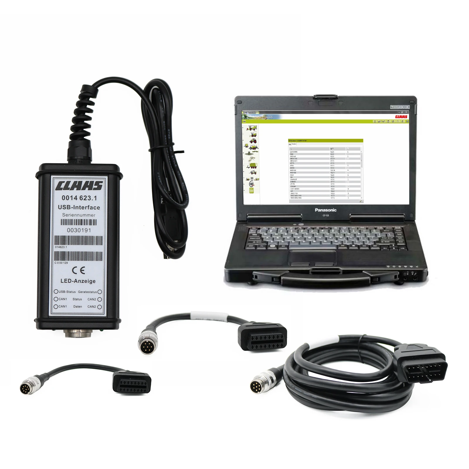 Новый диагностический сканер сельскохозяйственной техники Claas Canusb Cds 7.5.1 Metadiag Webtic