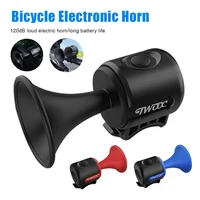 mtb bicycle electric horn 120db waterproof bike handlebar bell for electric scooterroadmtb cycling alarm ring bike accessories