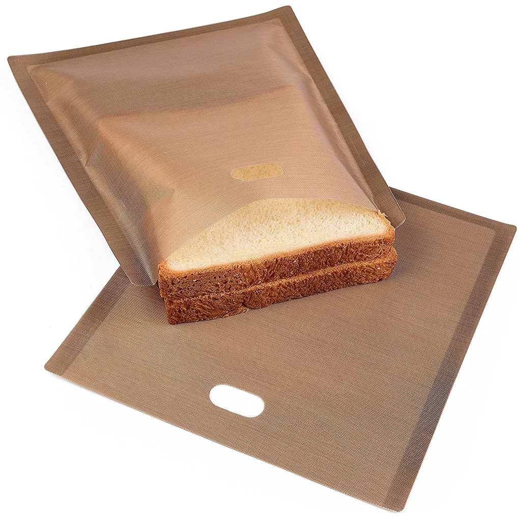 

5PCS Reusable Toaster Toastie Bread Sandwich Toast Bags for Grilled Cheese Sandwiches Pockets Toasty Toastabags Kitchen Tools