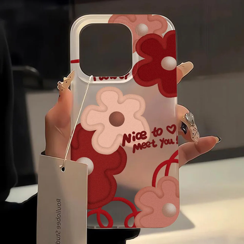 Чехол для телефона с рисунком маслом и цветами iPhone 13 чехол 11 14 12 16 15 Pro Max Mini