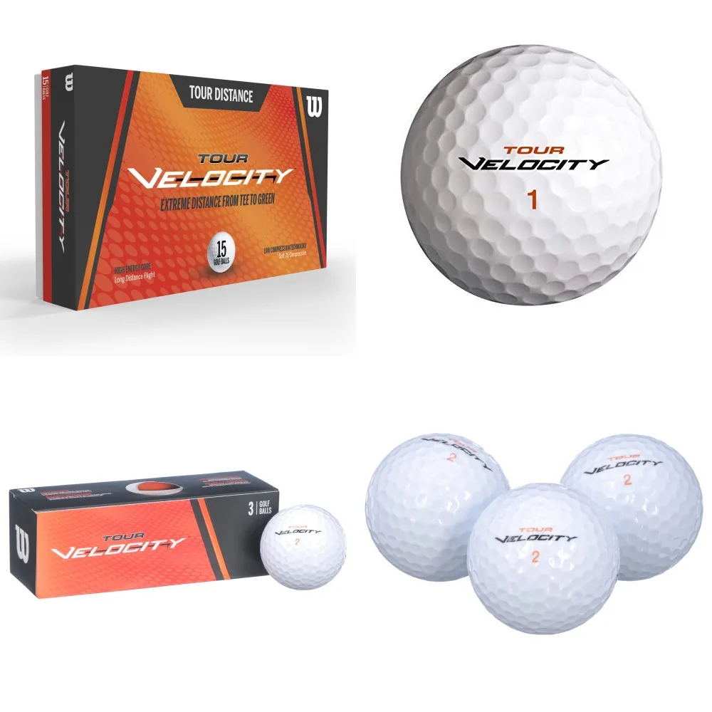 

Velocity Distance Golf Balls, 15-Ball Pack, White