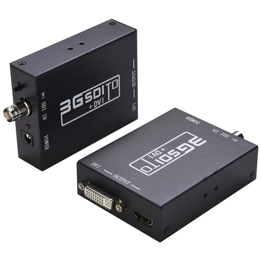 Мини-преобразователь видео SDI в HDMI-совместимый адаптер SDI преобразователь с автоматическим обнаружением аудио формата для камеры с кабелем постоянного тока