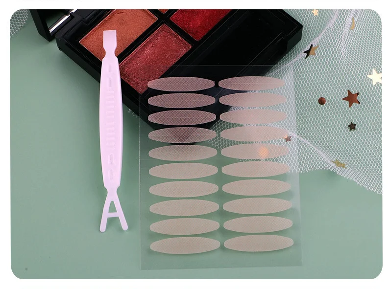 Невидимая наклейка на веко кружевные полоски для подтяжки глаз двойная лента век