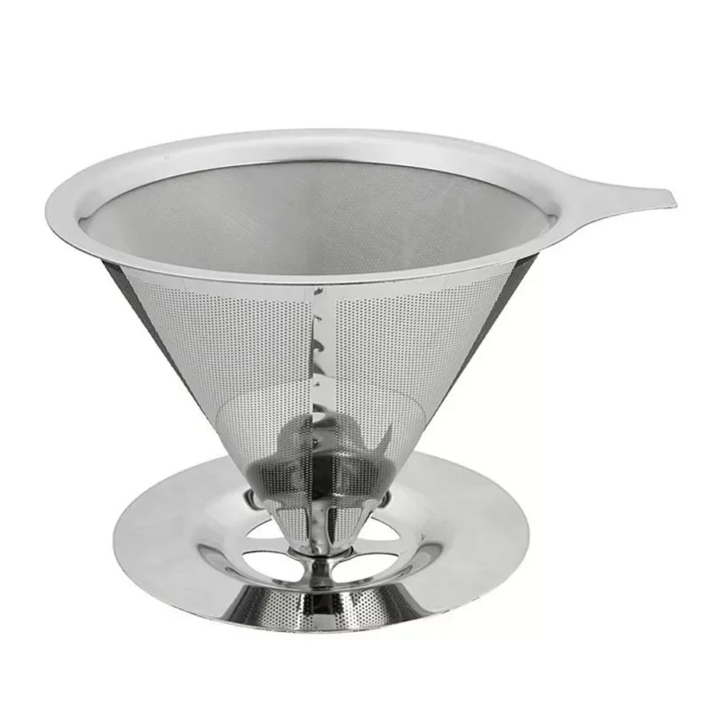

Reusable Coffee Filter Holder Stainless Steel Drip Coffee Filters Funnel Metal Mesh Coffee Tea Filter Basket Tools